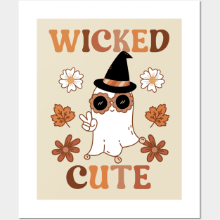 Wicked Cute Boho Hippie Halloween Ghost Posters and Art